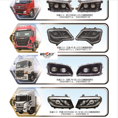 Nowy typ reflektorów LED dla ciężkich ciężarówek JAC K5 Hino 700 Yutong