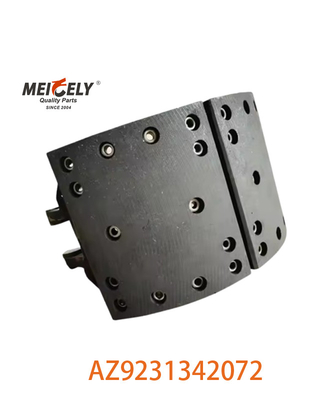 Wysokiej wydajności AZ9231342072 Półmetalowy zestaw butów hamulcowych dla SINOTRUK HOWO