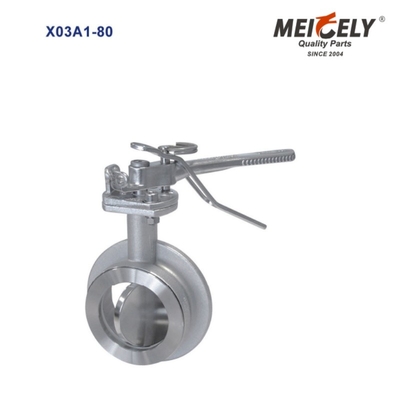 Sanitary Aseptyczny zawór do pobierania próbek Flange Widdop Butterfly Valve For Water Tank Truck