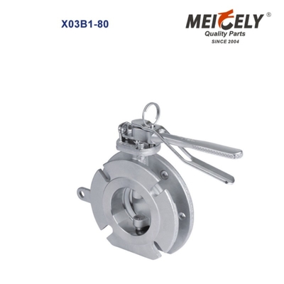Sanitary Aseptyczny zawór do pobierania próbek Flange Widdop Butterfly Valve For Water Tank Truck
